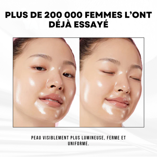 LumiGlow™ – Masque Facial Coréen au Curcuma et au Collagène