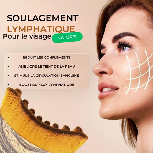 LymphLift™ — Brosse de Massage Lymphatique pour un Visage Sculpté
